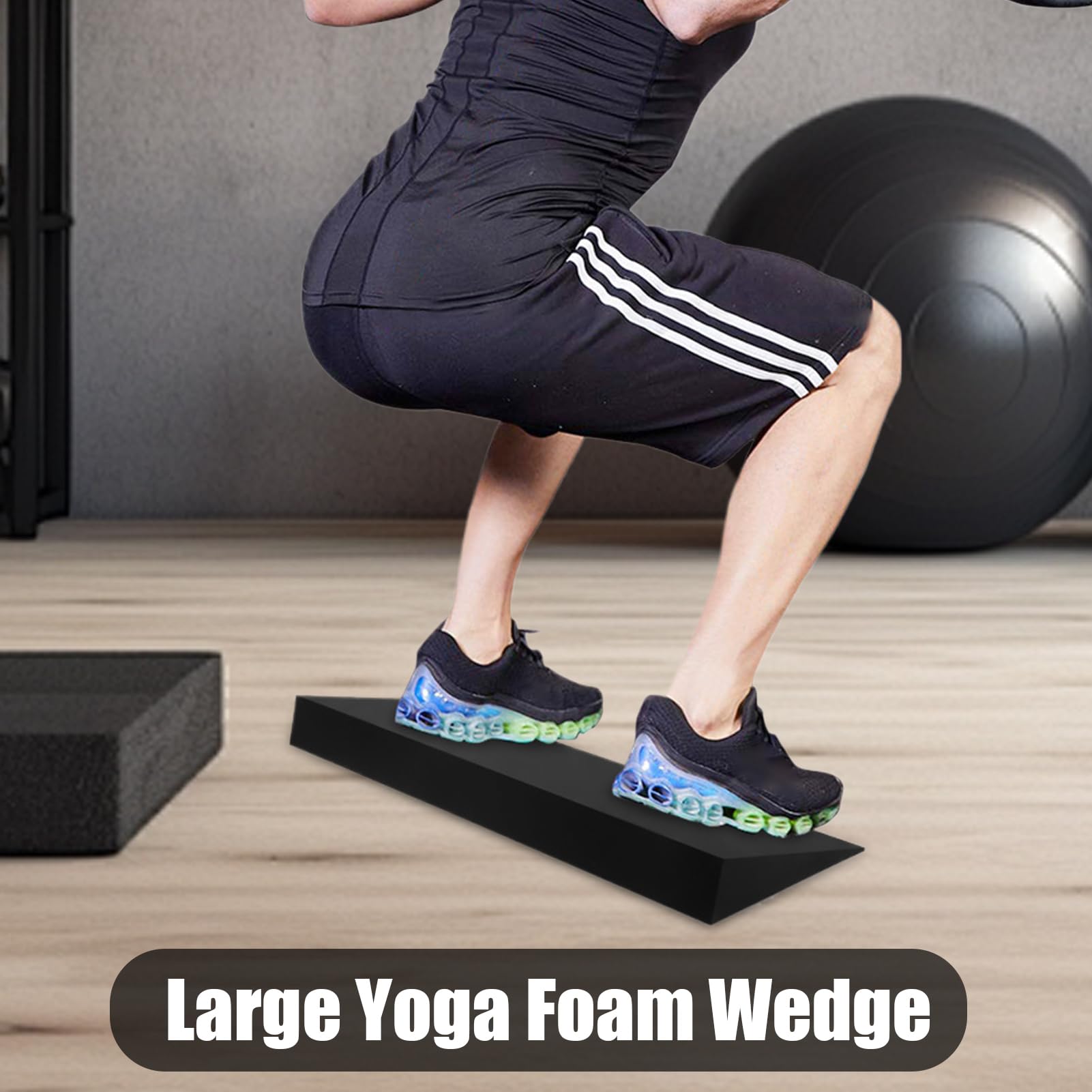 Squat Wedge, Kniebeugenblock, Hochbelastbare & Rutschfeste Squat Wedge, Wadenstrecke Mit Gewichtheber Squats Heel Wedgen, Fersenhöhle Slant Boards Squats Keil Für Wadendauer Fußbilanzübungen