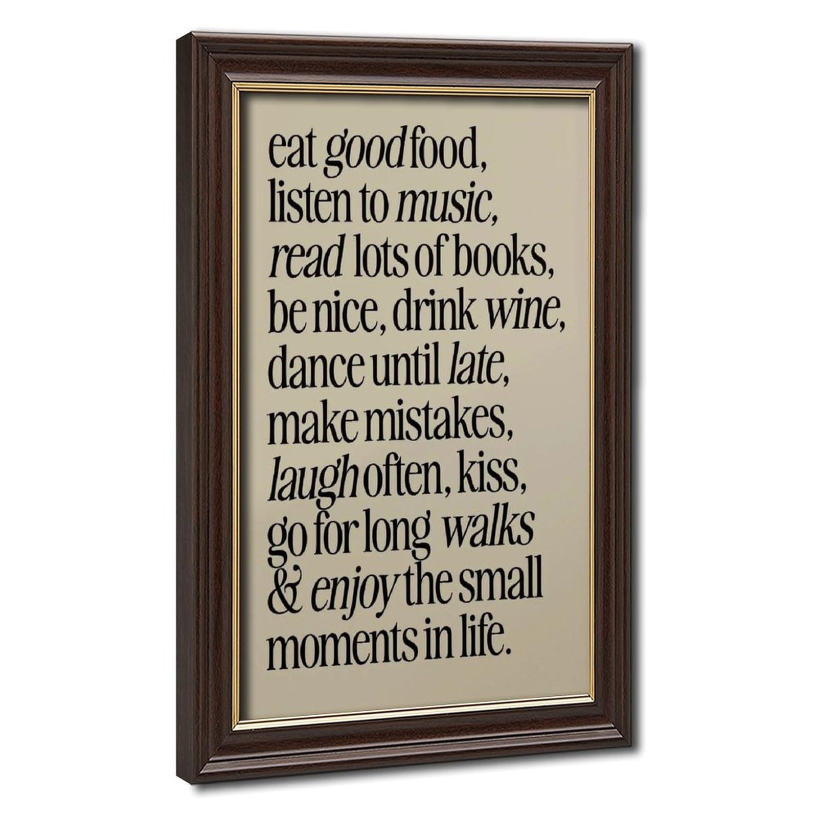 Bareronor Retro Canvas Poster Bedroom Decor Landscape Office Room Decor Gift 24" L X 36" W
