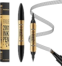 Eyebrow Pencil - 2-in-1 Waterproof Long Lasting Eyebrow Pencil Eyebrow Makeup for Natural and Hair-like Eyebrows (04#Black)