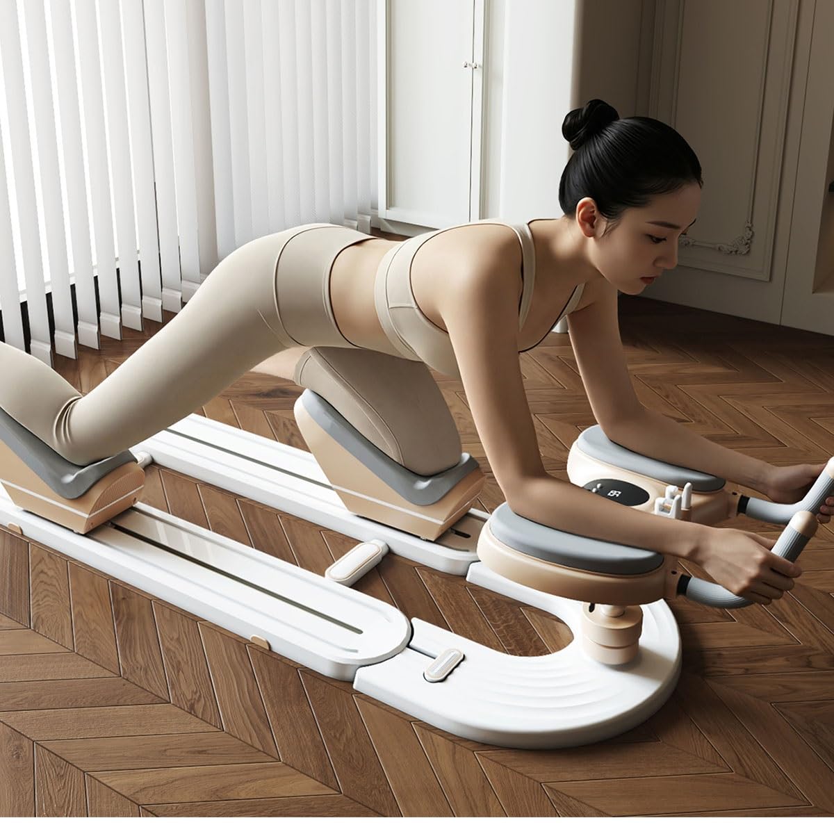 Spine Twist & Stretch Trainer, Low-Impact-Heimfitnessgerät zur Taillenstraffung, Schmerzlinderung im unteren Rückenbereich und Rumpftrainingsgerät