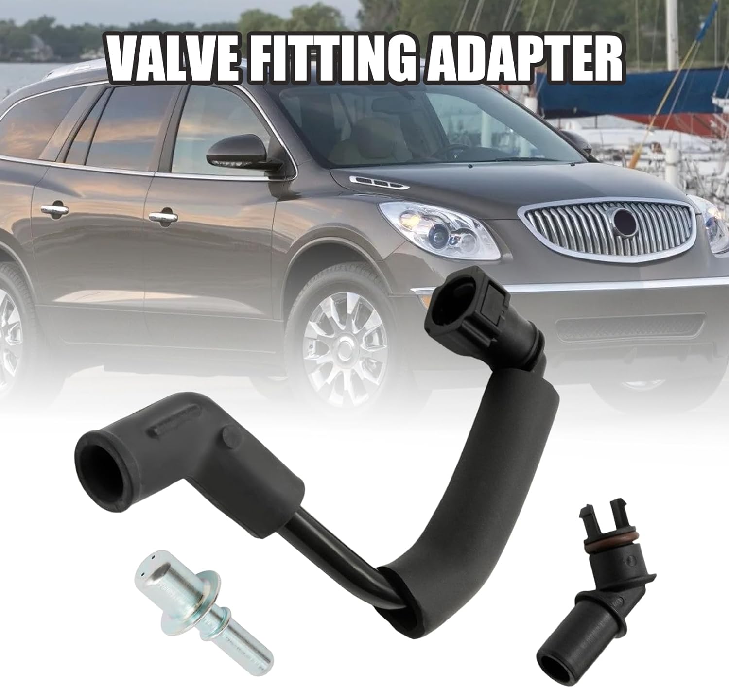 UOIENRT 12578316 Crankcase Vent Valve Tube and PCV Valve Fitting Adapter Kit, Replacement for Buick Enclave 2009-2011, Replacement for Chevrolet Traverse 2009-2011, Replaces V546 12614338
