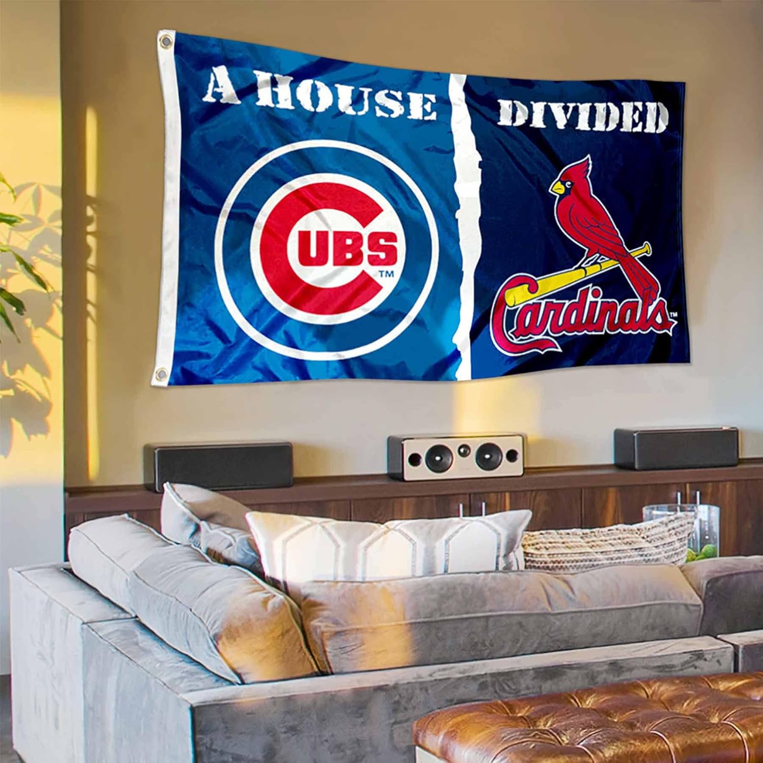 WinCraft Chicago Baseball and St. Louis House Divided Flag