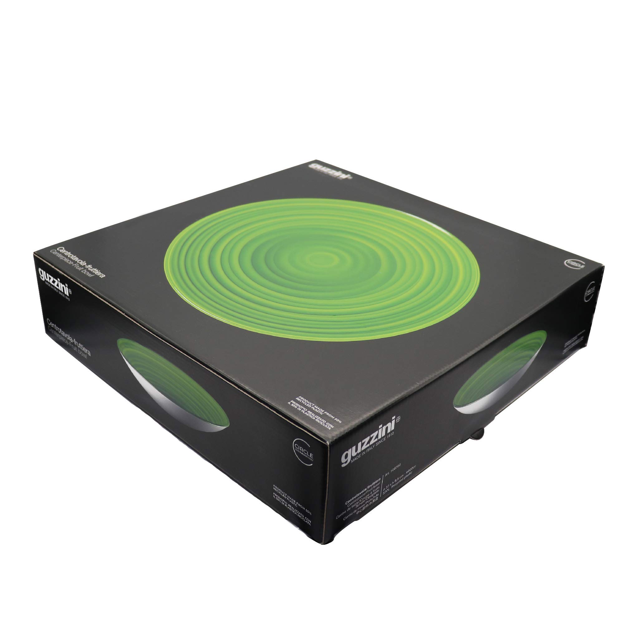 Guzzini Twist Centrotavola/Fruttiera In Materiale Riciclato - Giallo, Ø37x8.5cm, Made In Italy - Foto 7