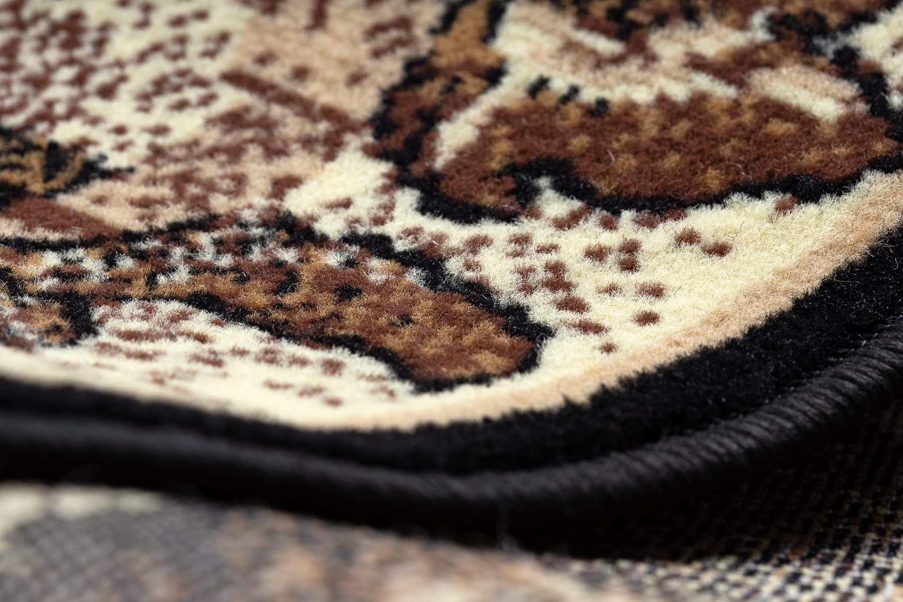 rugsx Tappeto BCF Morad LISC Agawa tappeto classico, per la camera da letto, il soggiorno, la camera da letto, design senza tempo - beige 80x150 cm