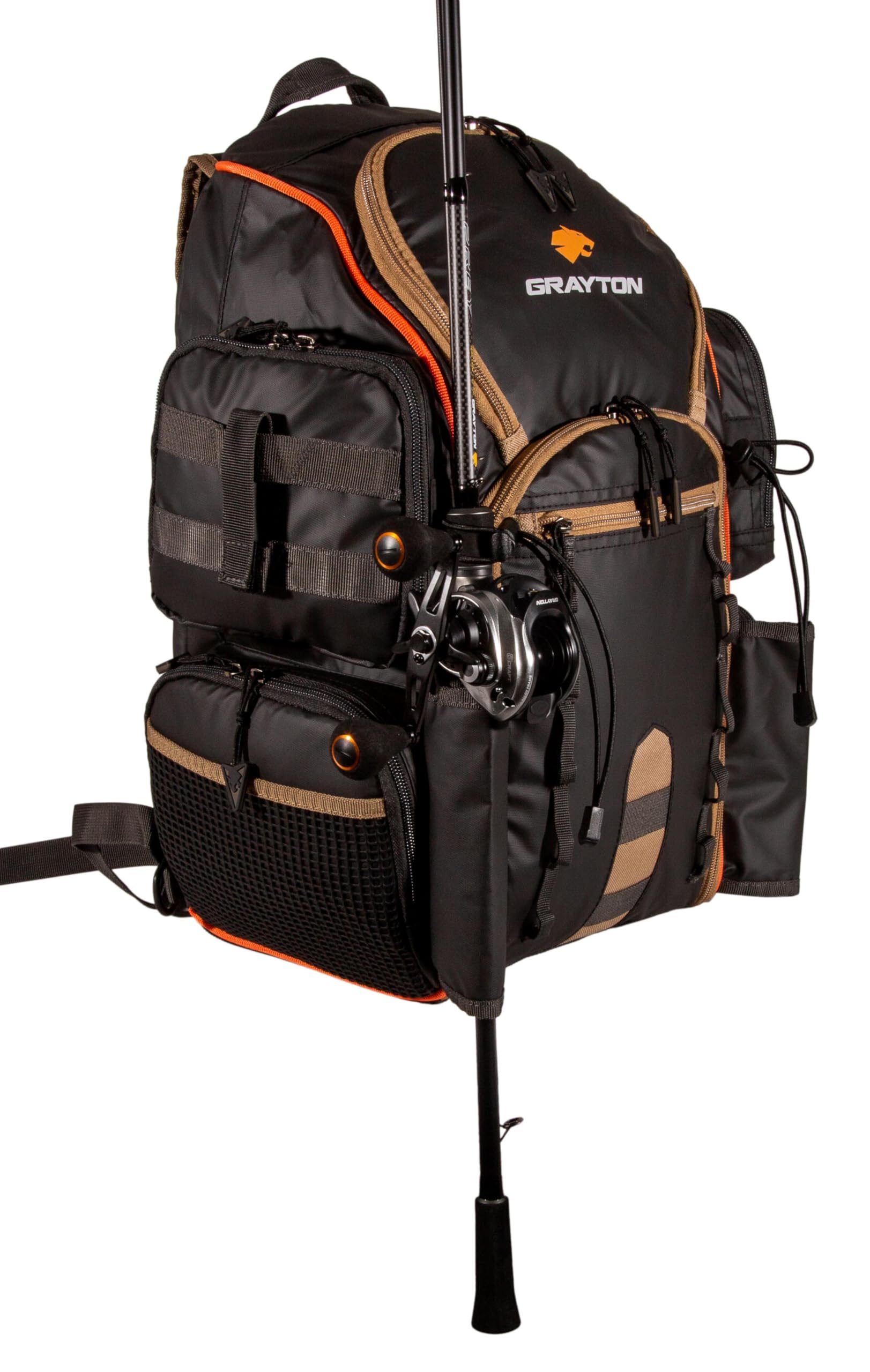 Grayton Zaino Tough Gear Multi (Incl. 5 Scatole Per Materiali) - Zaino Da Pesca
