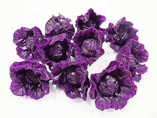 10 Loose Red Cabbage Vegetables Dollhouse Miniature Food Garden Farm 1:6 Compatible with Barbie 12224