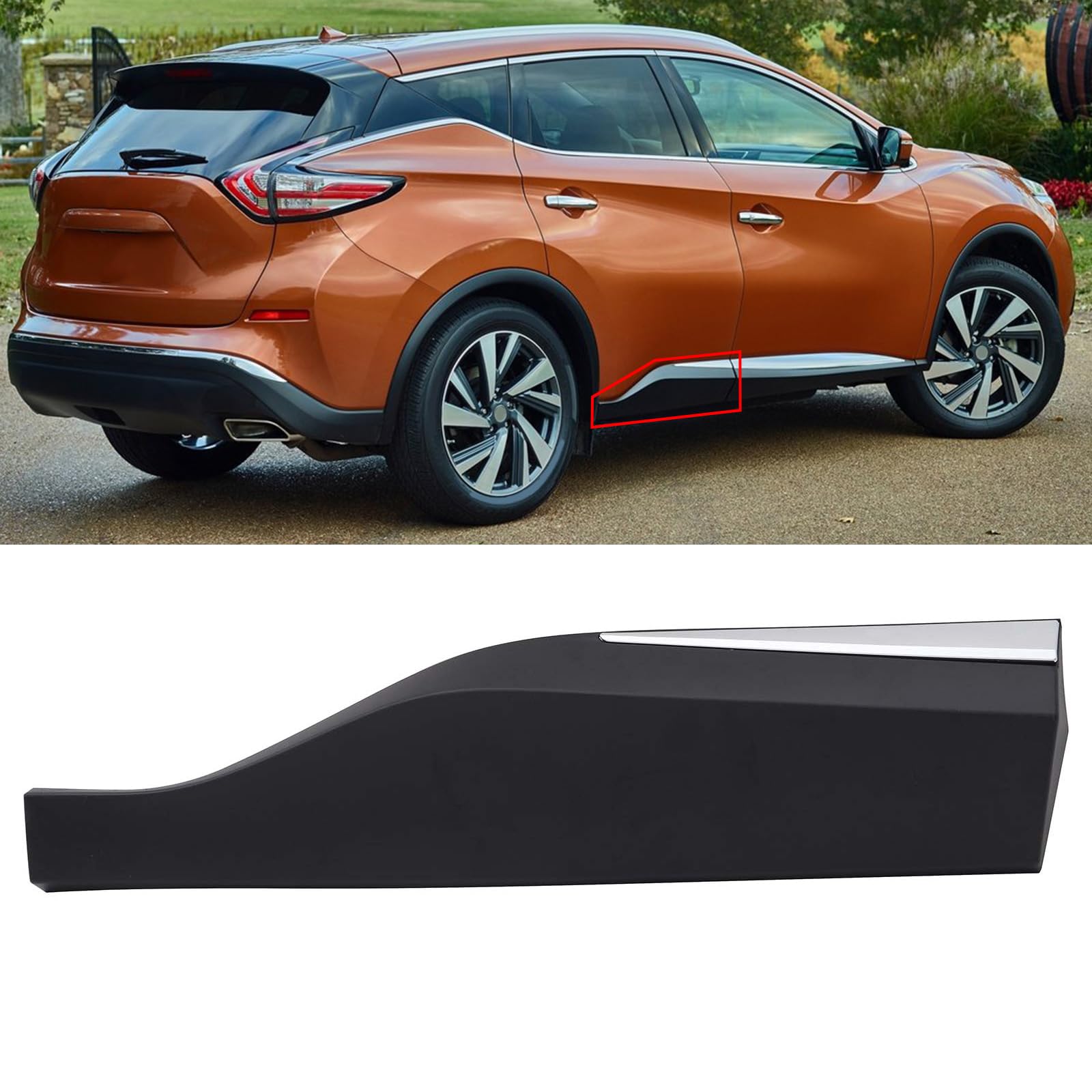 Amazon.com: FSHero Riding Rear Door Lower Molding Trim Panel with
