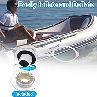 Vista 3 de Válvula de aire inflable para barco, 2 piezas de válvula de aire inflables para barcos, tapones de aire en espiral, tornillo de repuesto de inflado
