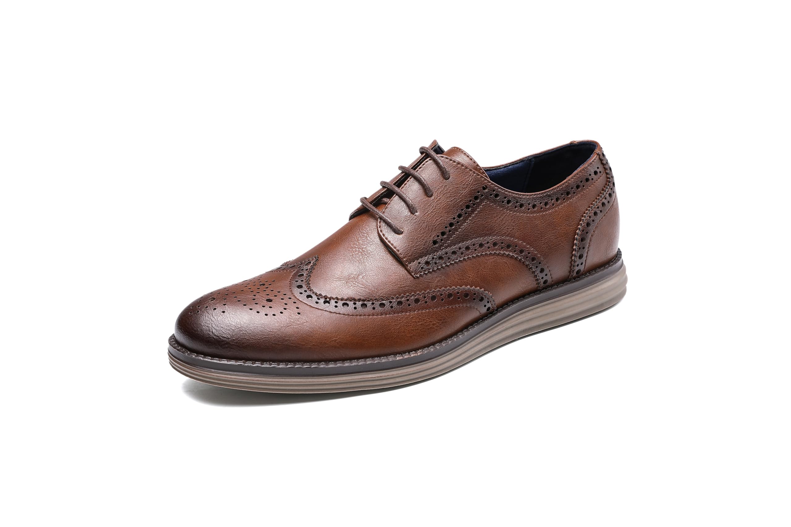 KNBR Scarpe formali da uomo stringate per lavoro, da viaggio, Oxford casual