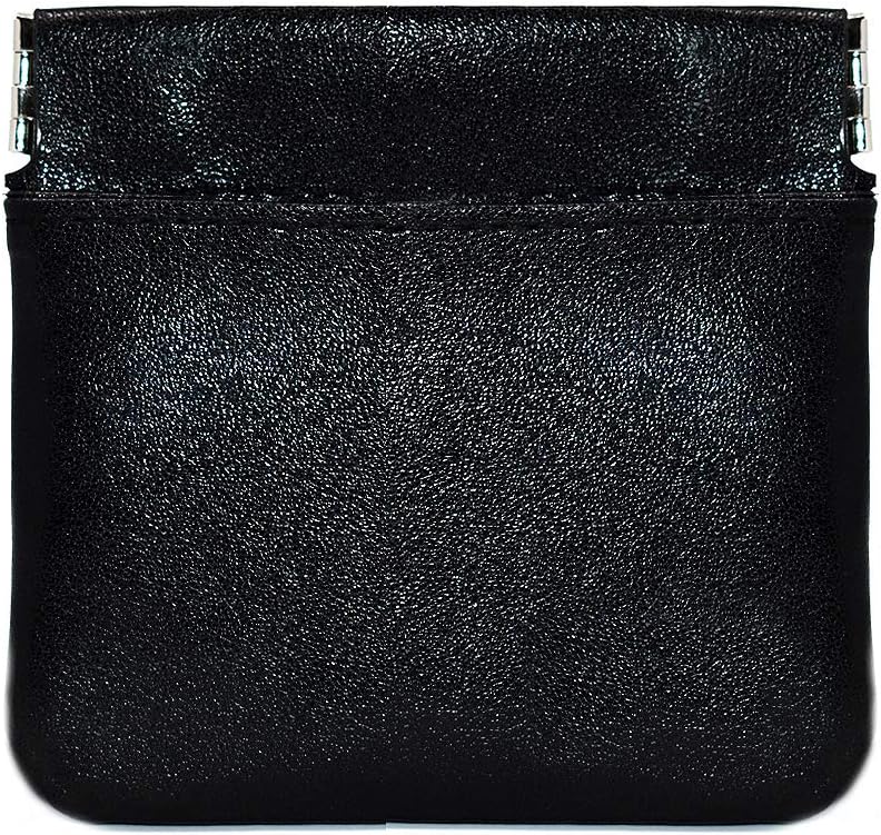 Discreet Case with 3 Compartments | Vegan Leather (Black)