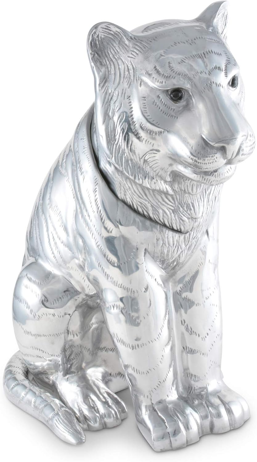 Arthur Court Designs Aluminum Tiger Ice/Wine Bucket 14 inch Long 17.5 inch Tall