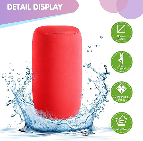 Miniatura 3 de 4 almohadas cilíndricas de microperlas para el cuello, almohada cilíndrica de tubo suave y blando, para dormir, sofá, cama, hogar, viajes, cabeza,