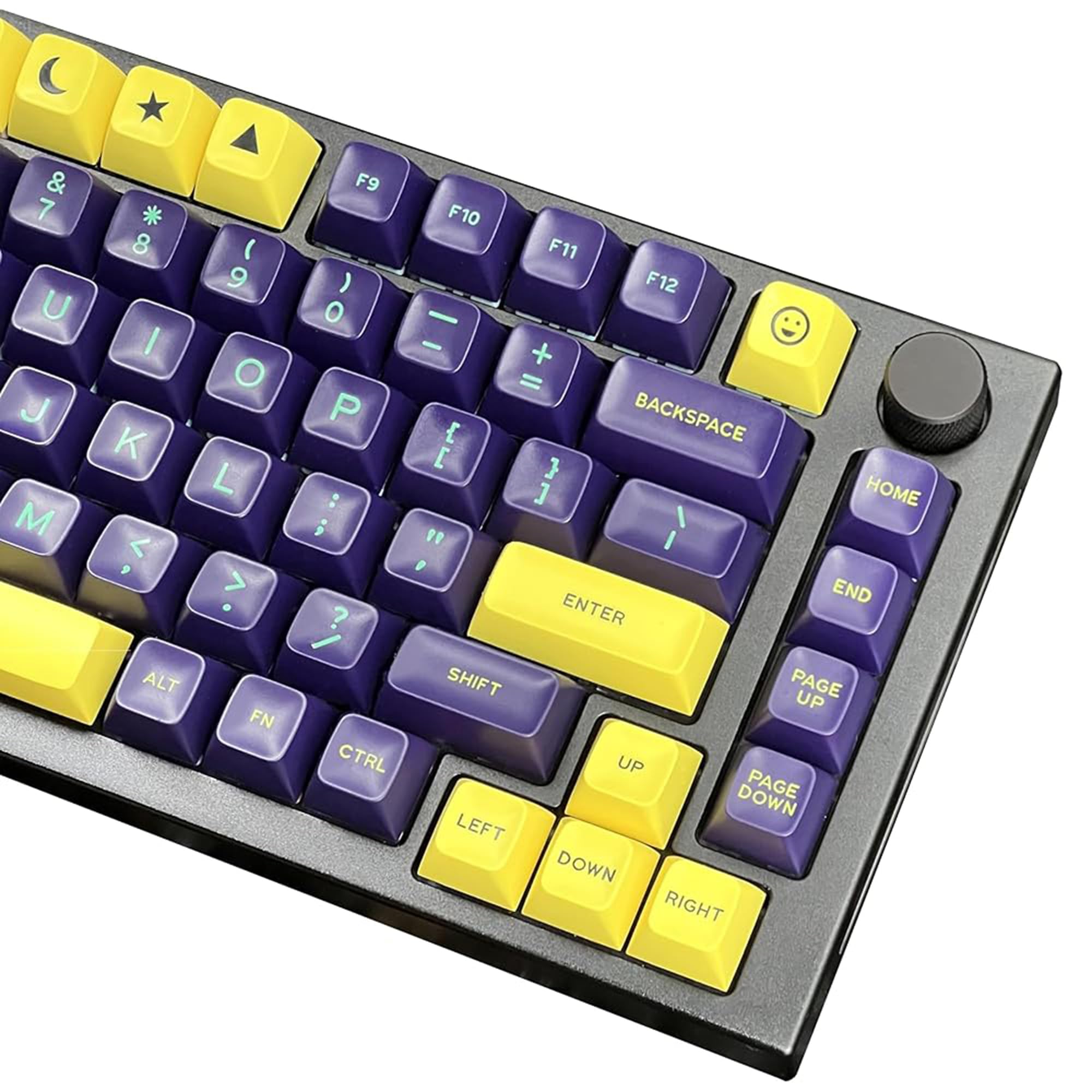 SOLIDEE Keycaps PBT Double Shot Perfil SA 172 Teclas,Keycaps Personalizados,Keycaps PBT Gruesos para Switches Cherry MX Teclado Mecánico,con 60% 65% 75% TKL y 100% Distribuciones(Cyberpunk)