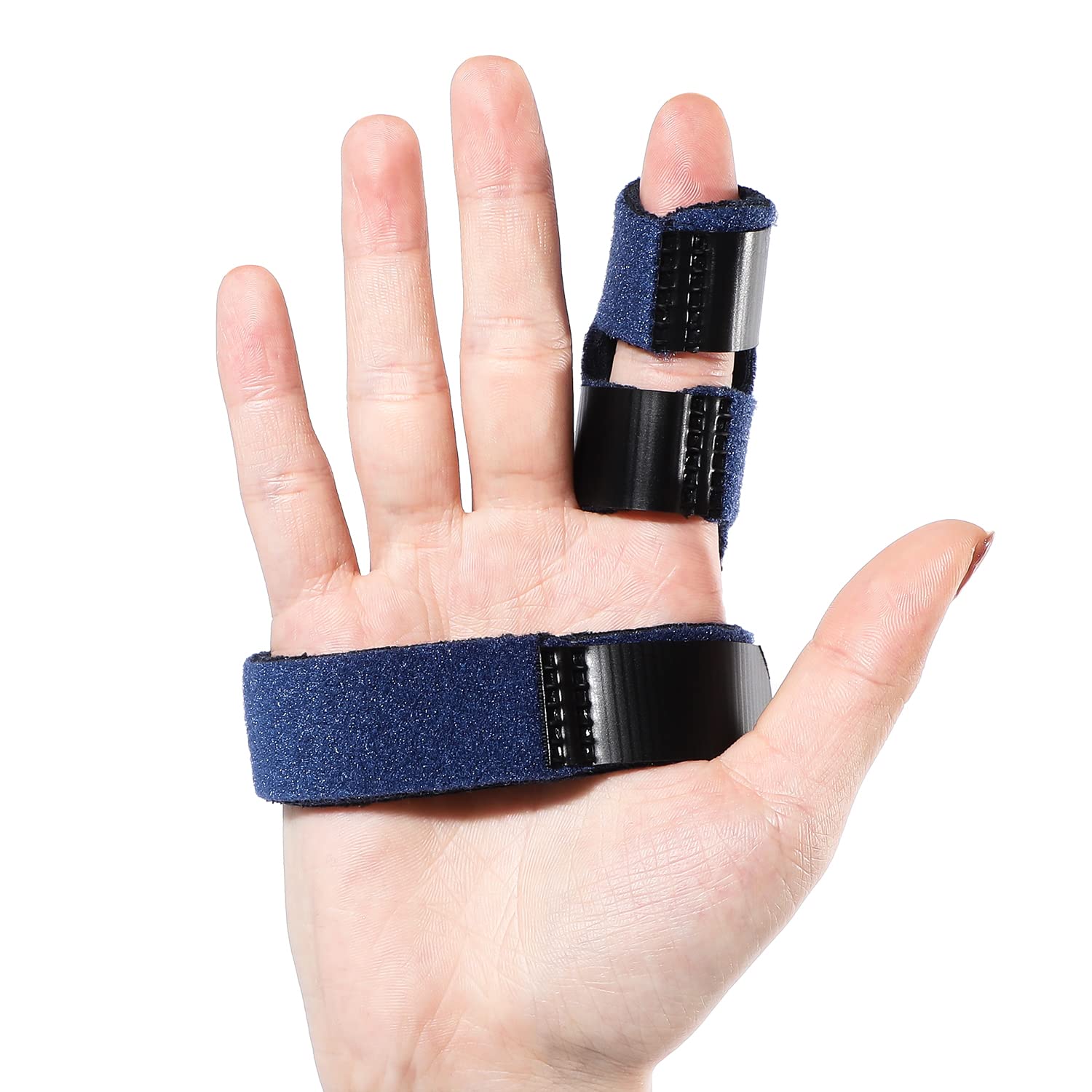 Sumifun Trigger Finger Splint for Right and Left Hand, Mallet Finger Brace for Index Middle Ring Pinky, for Straightening Dislocated Fingers, Releasing Arthritis Pain