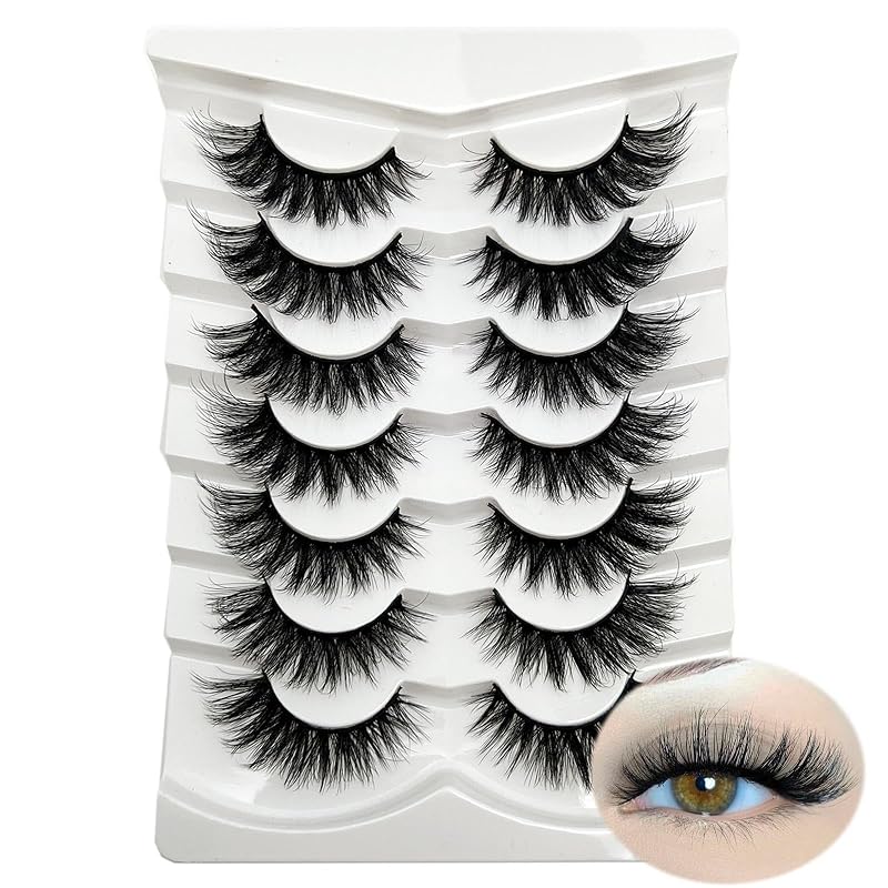Cílios postiços loladook estilo cat eye, curvatura D, efeito 3D, faixa fina e modelo wispy