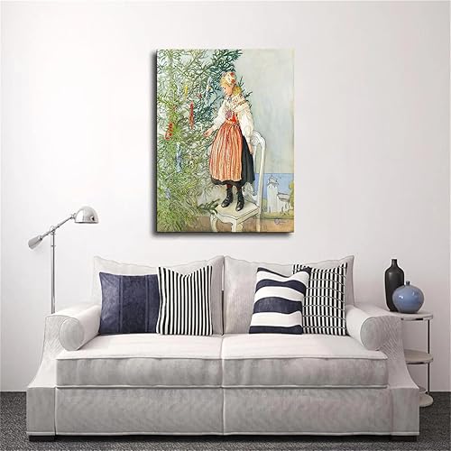Miniatura 4 de VAKUUM Carl Larsson - Póster de Navidad sueca de Carl Larsson, pintura en lienzo, arte de pared, impresión de imágenes HD, obra de arte moderna para
