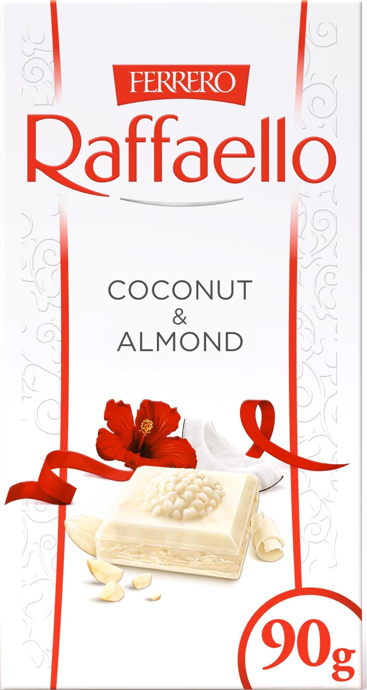 FFerrero Rocher White Chocolate Bar with Coconut & Almond, 90g