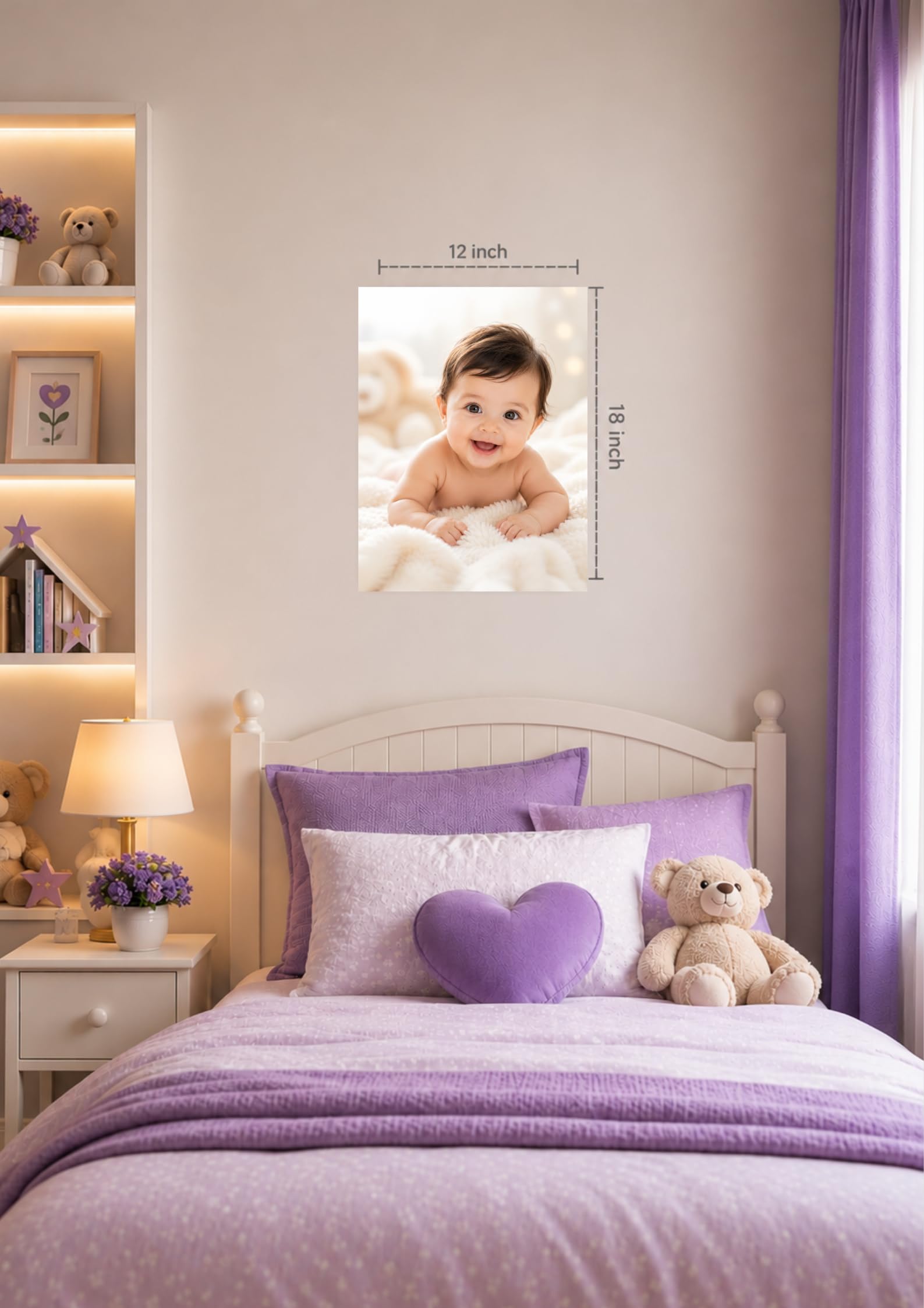 Cute Baby Poster | Nursery Wall Art | Pregnancy Gift -3