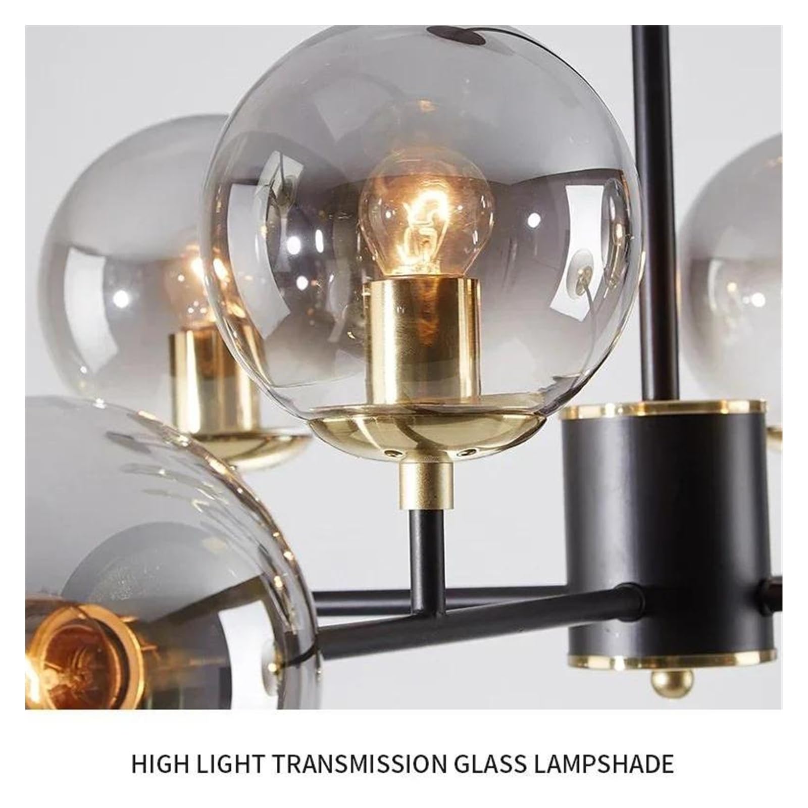 Genérico Lámparas de araña, Lámpara colgante moderna con bola de cristal LED for sala estar, comedor, cocina, dormitorio, decoración del hogar(10Heads)