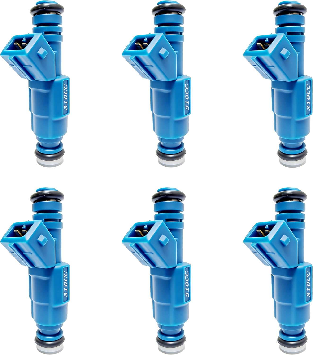Set 6PCS 310cc 30LB Fuel Injectors Replacement For Chevy & For GMC V6 3.8L 2.8L Turbo