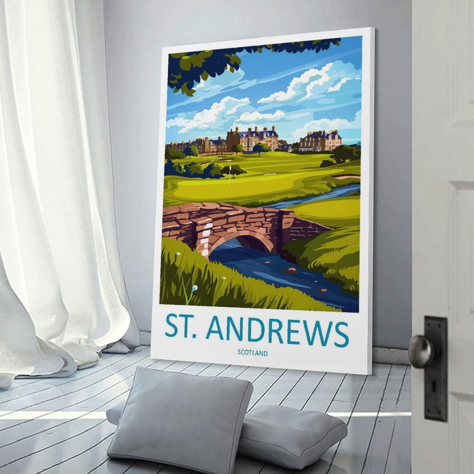 Amazon.com: St Andrews Golf Course Travel Print St Andrews Décor