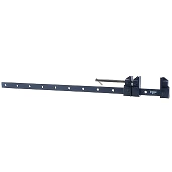 Groz 36 Duo Bar Clamp, 30 Capacity, Reversible Malleable Iron Head for Internal & External Clamping, 1-1/4 x 1/4 Drawn Steel Bar, Spring-Loaded Pin, Woodworking & Construction (39132)