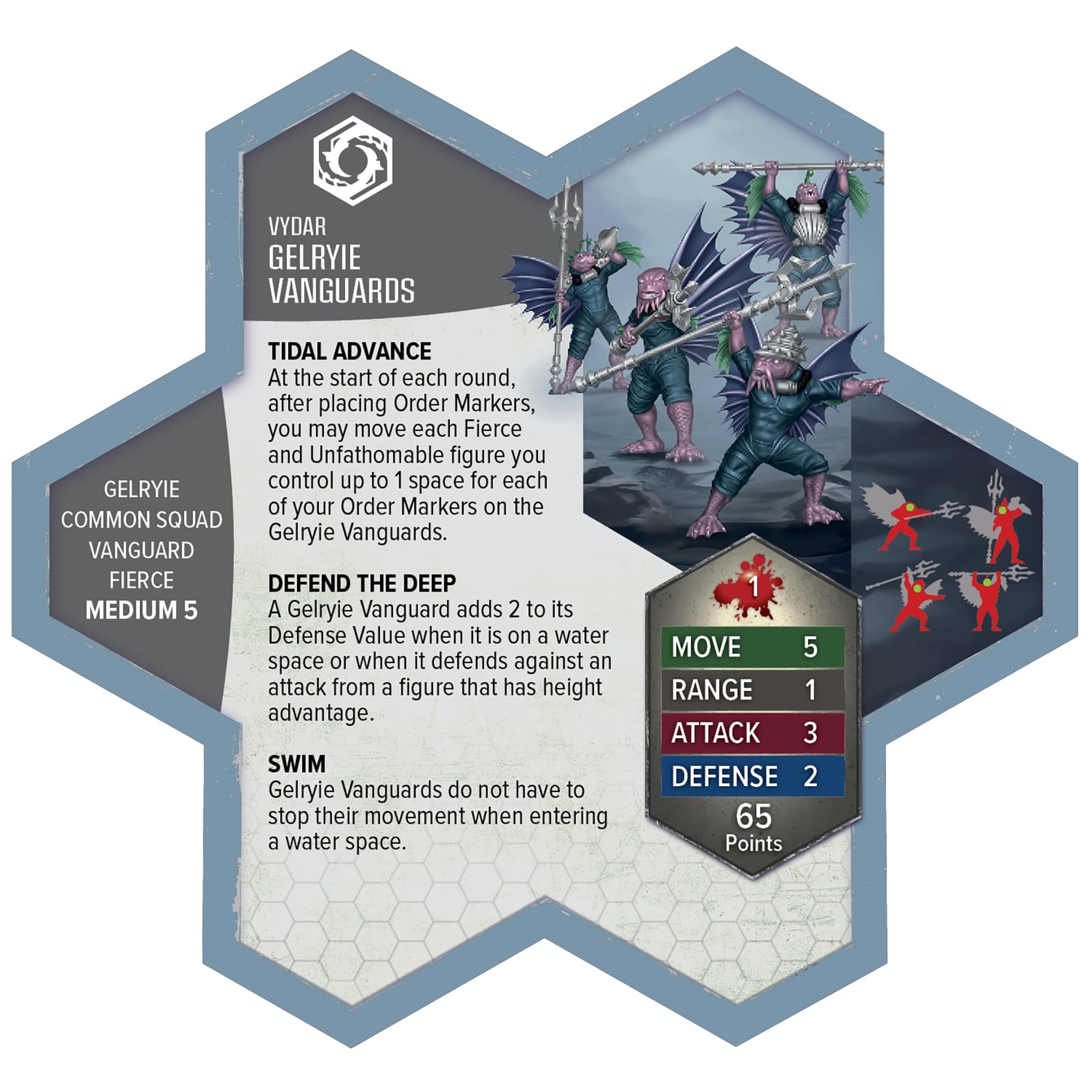 Renegade Game Studios - Heroscape Krakenling i Gelyrie Vanguards Army Expansion - Dodaj zawartość do gry Miniatury Heroscape - Do gry wymagany jest pole bitwy lub zestaw główny