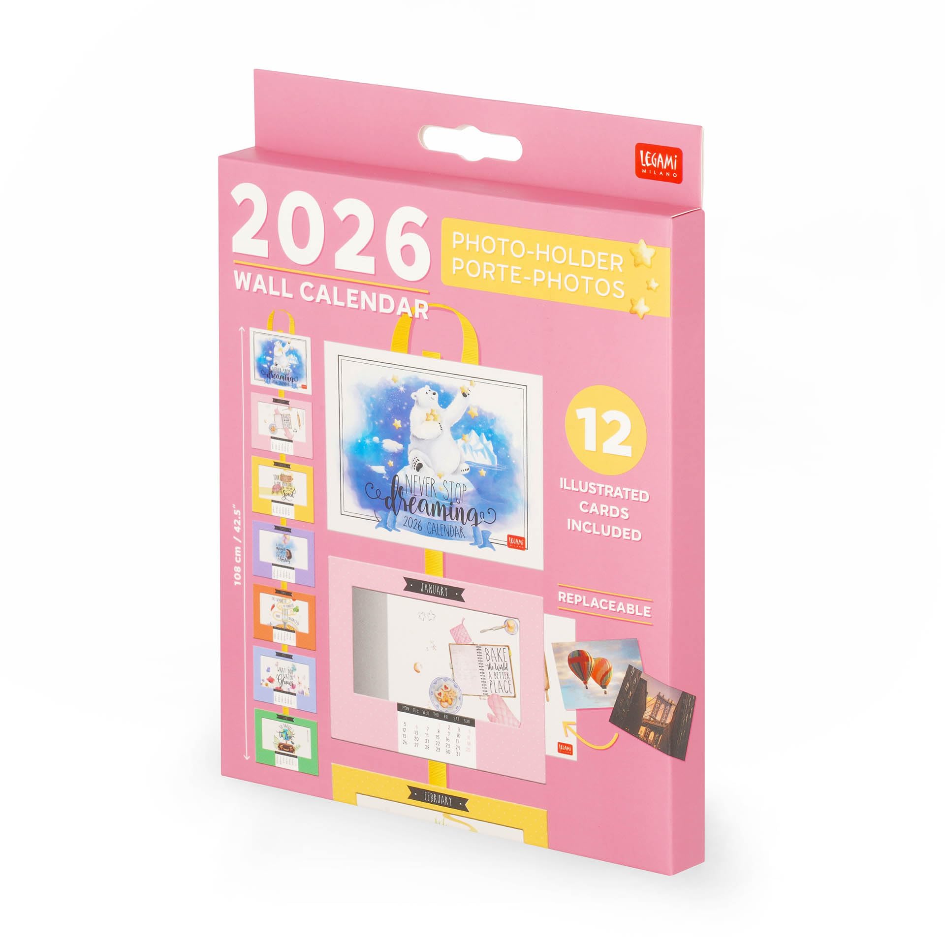 Image secondaire de Calendrier Mural 2026 avec Photos Personnalisables - Legami