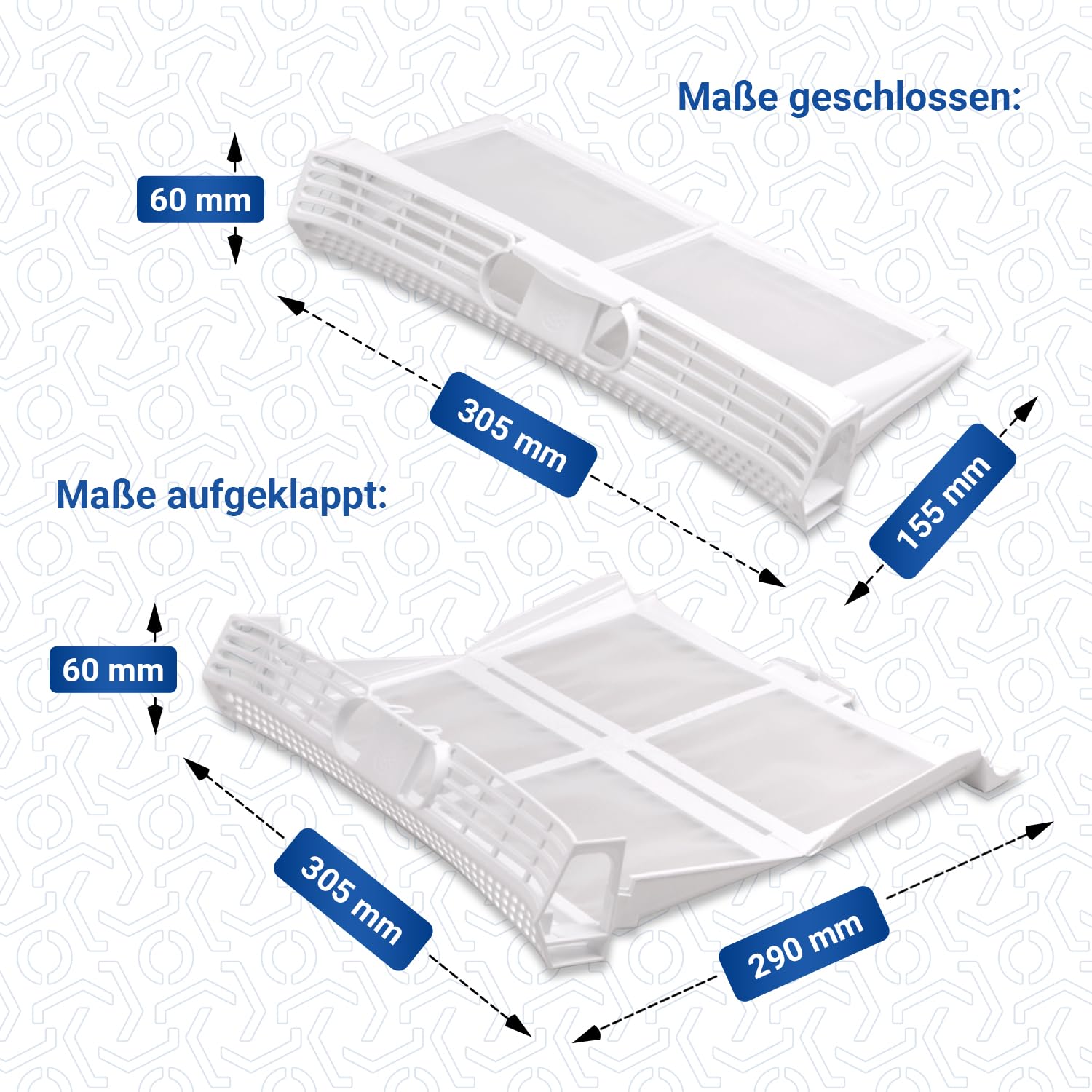 Filtro A Setaccio Per L'essiccatore 320x180x78 Mm Con - Foto 11