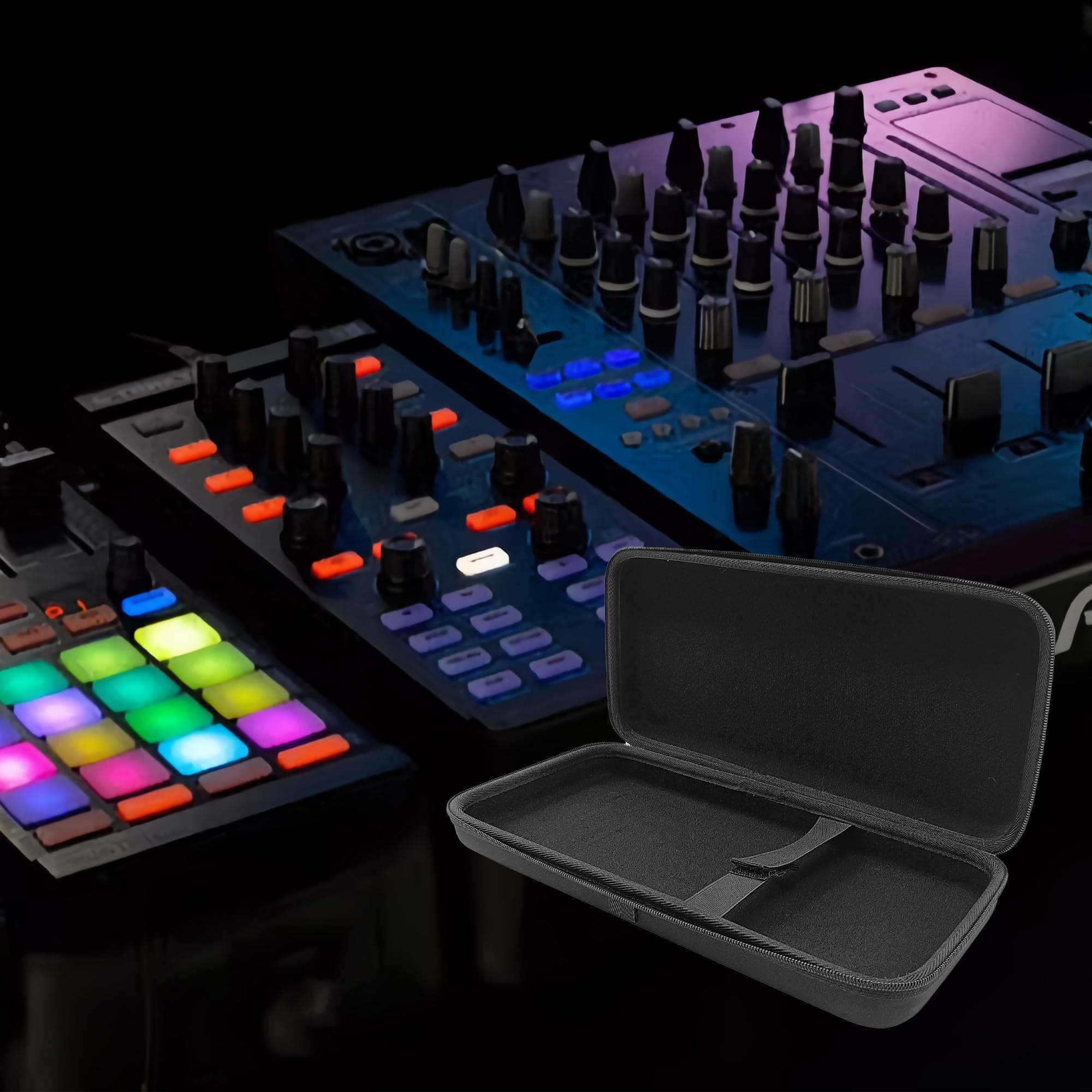 Musiin L'étui Rigide pour contrôleur DJ, Compatible sur Mesure avec Les contrôleurs NI Traktor X1 MK3, F1 et Z1, Offre Une Protection et Un Transport Pratique pour Un Transport sûr et Facile
