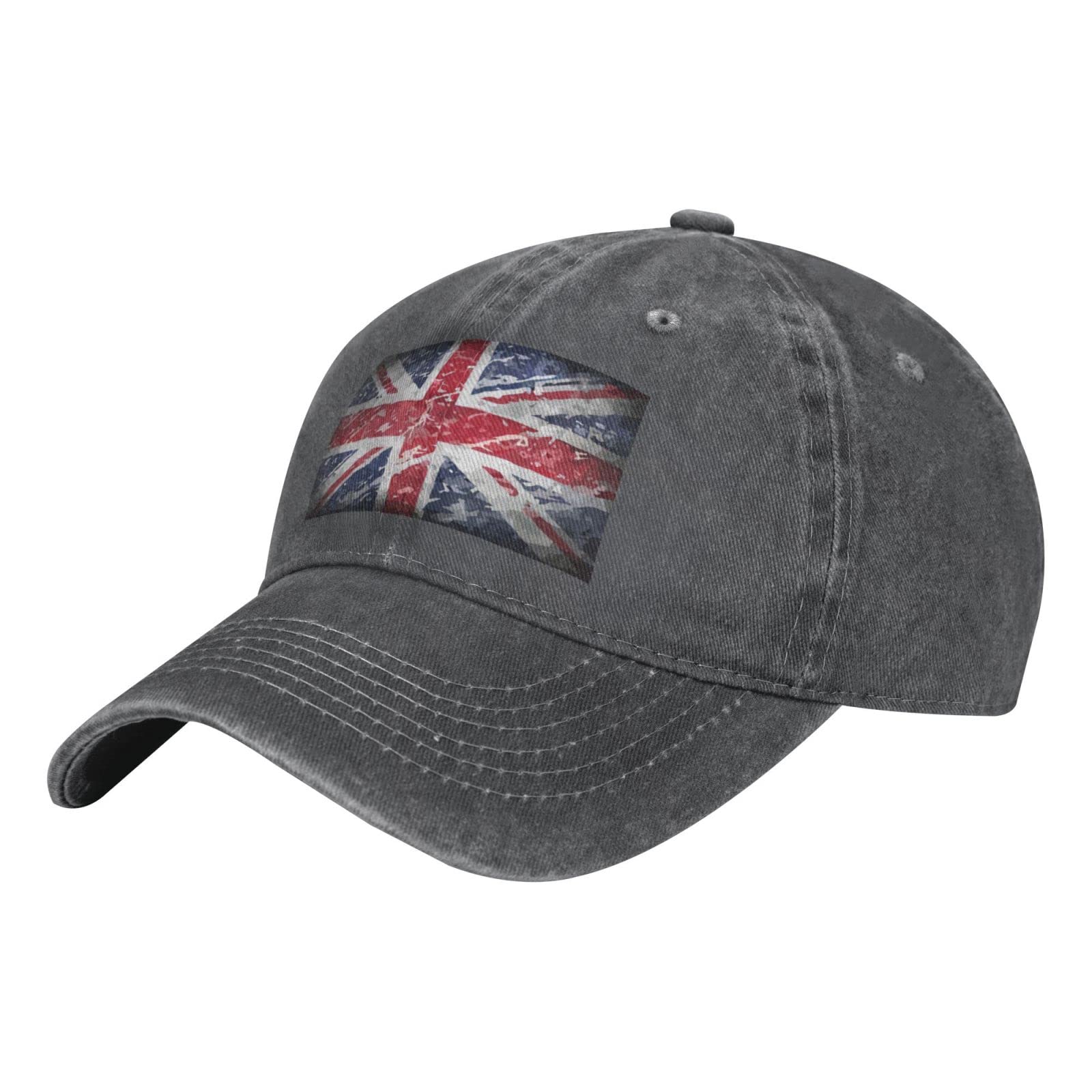 GTDEALS Unisex Vintage Baseball Cap Adjustable British Jack England Flag Baseball Casquette Hat Cowboy Dad Hat Deep Heather