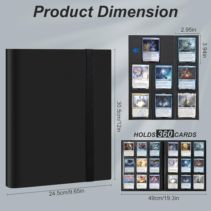 Bright Creations Card Binder With Zipper - 9 Pockets Trading Cards