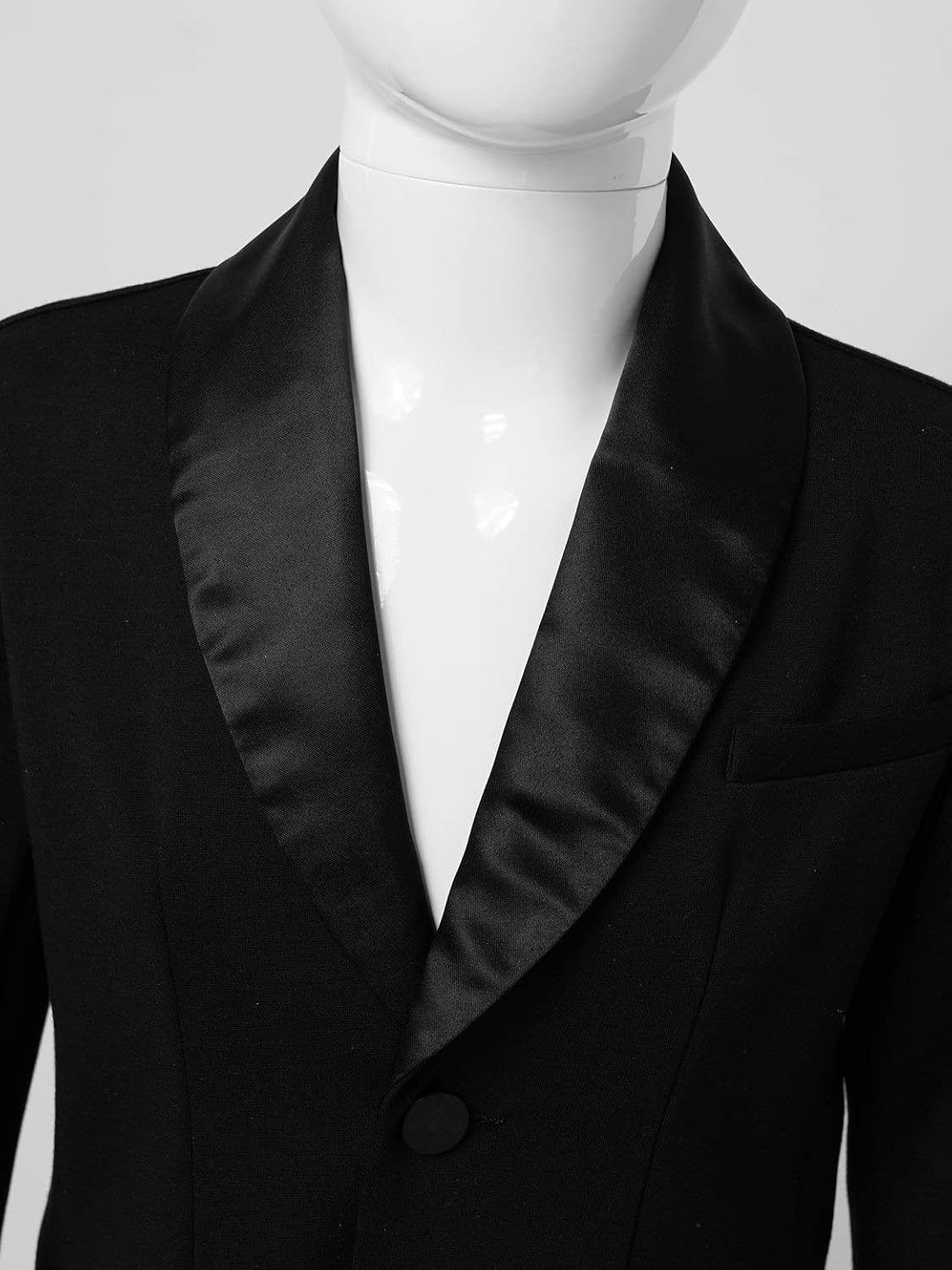 Hularka Boys Party Gentleman Blazer Suit Coat with Lapel Formal Suits Two-Button Jacket for Kids