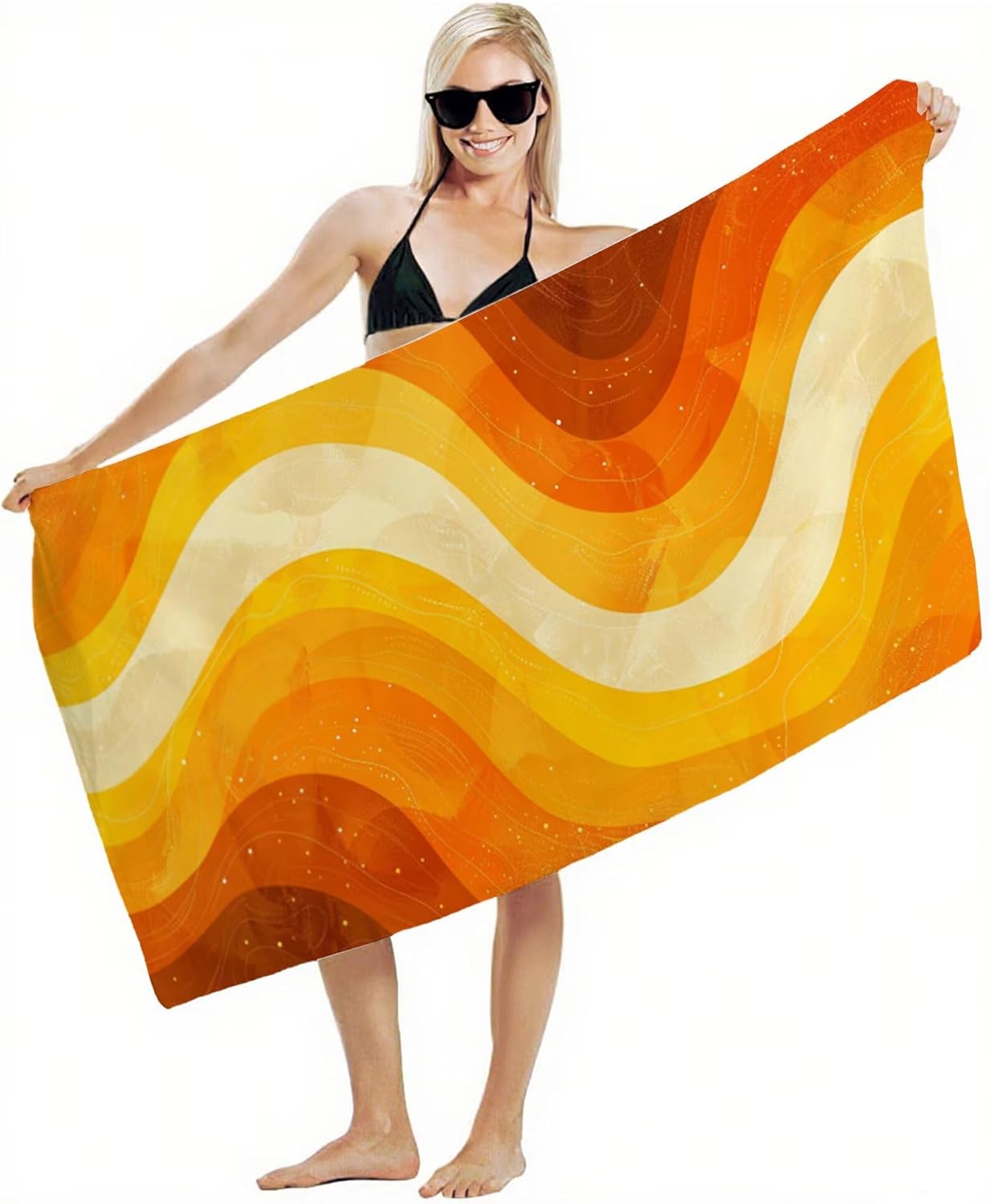 Beach Towel 90x180cm Bath Towels, Quick Dry Microfiber Towel, Sand Free, Super Absorbent, Lightweight, Compact Design, Towels for Bathroom Travel, Pool, Gym, Camping, Beach Vacation Essentials A2-785