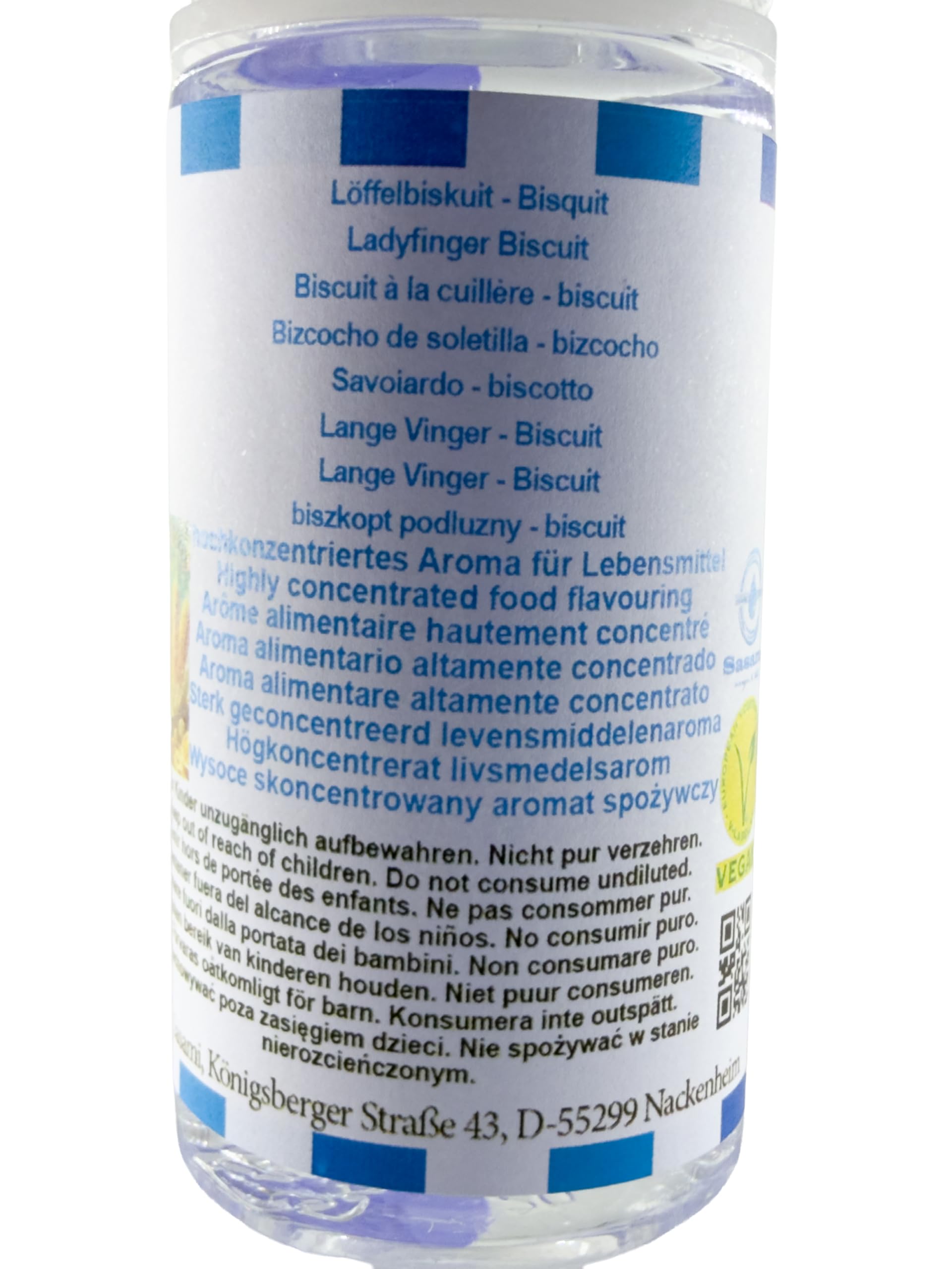 Biscuit à la cuillère - biscuit arôme concentré - Vegan - Sasami - 100 ml