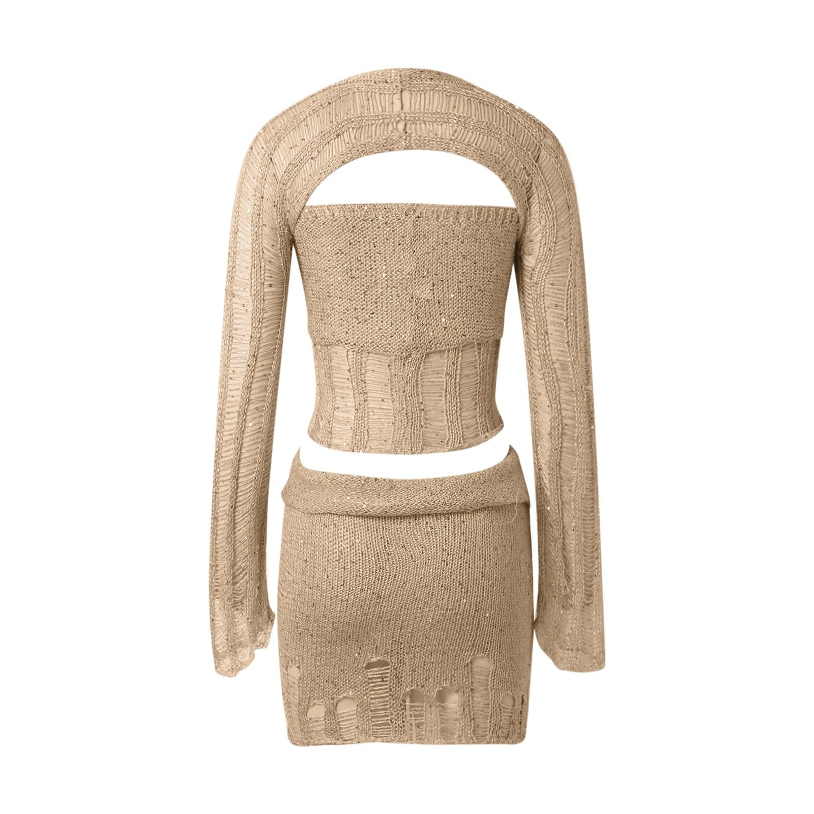 Generisch Ensemble de vêtements sexy pour femme - Bandeau à paillettes - Une robe et plusieurs robes