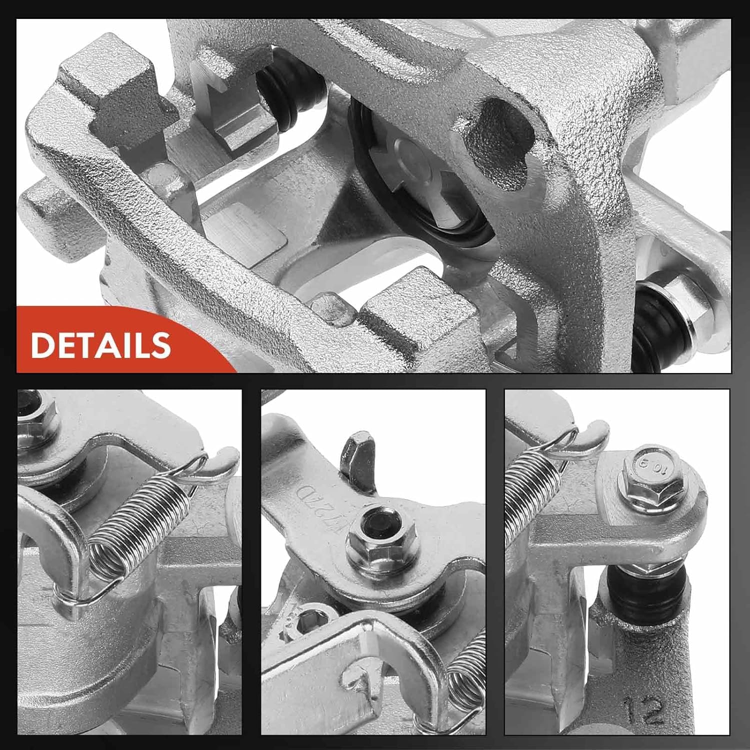 A-Premium Disc Brake Caliper Assembly with Bracket Compatible with Select Toyota Models - Prius 2016-2020, Prius Prime 2017-2020, L4 1.8L - Rear Left Driver Side