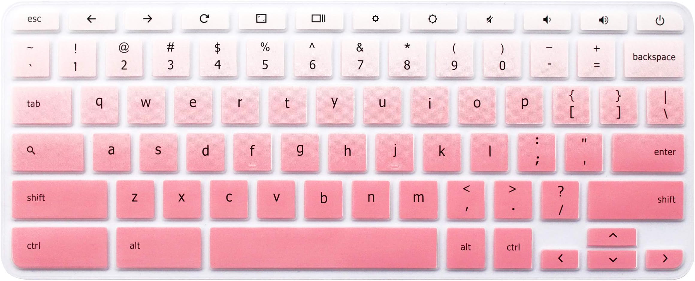 Keyboard Skin Compatible for Lenovo Flex 11 Chromebook, 11.6" Lenovo Chromebook N20 N21 N22 N23 300e 500e 11.6 inch, 14" Lenovo Chromebook N42 N42-20, Lenovo Chromebook C330 11.6 inch - Gradient Pink