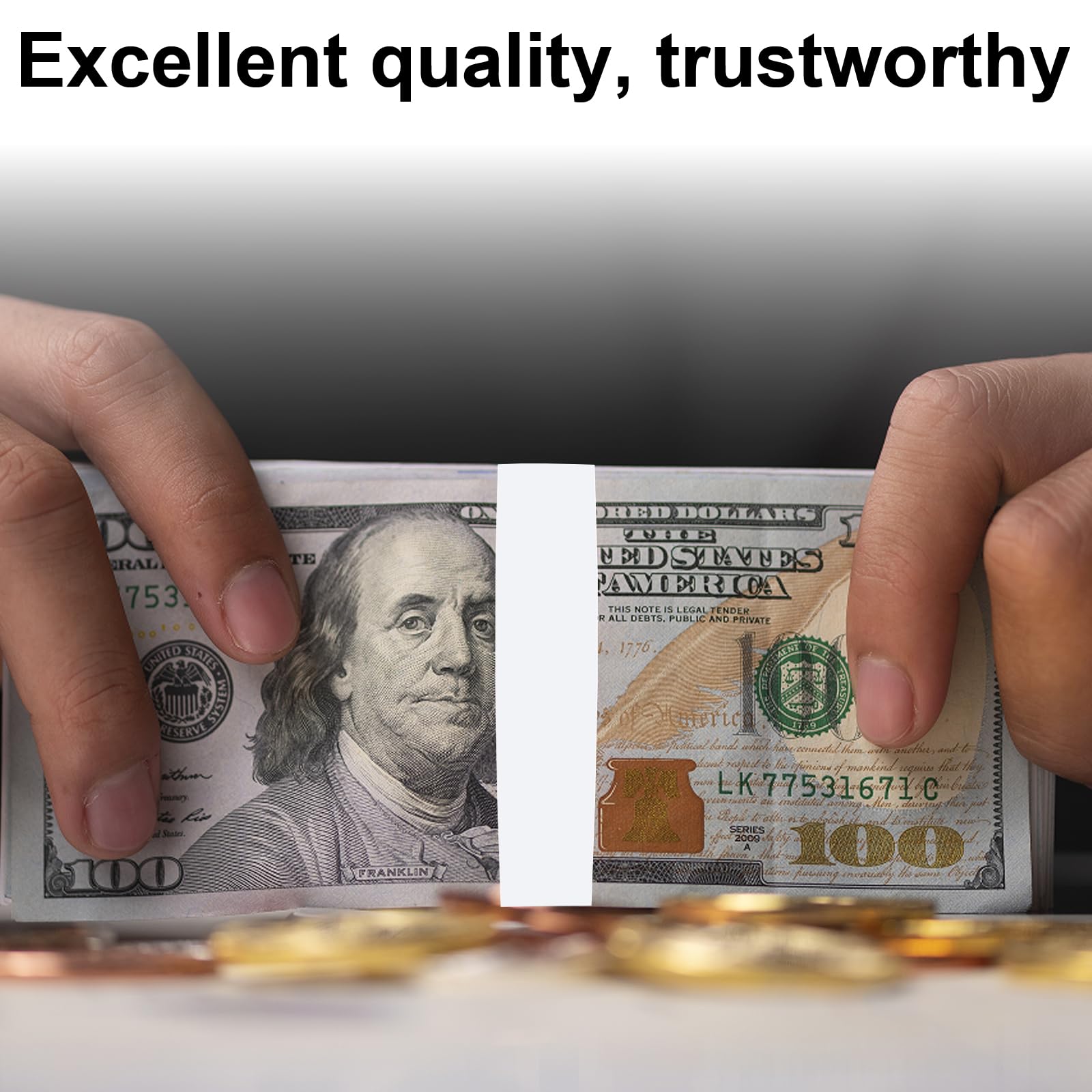 400 sztuk samoprzylepnych na banknoty, opaski do pustych banknotów, opaski na banknoty Okładki do banknotów do organizacji banknotów gotówkowych dla sklepów