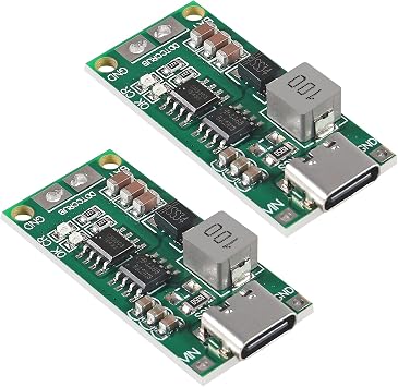 2PCS Multi-Cell 2S 3S 4S Type-C USB Boost Converter to 8.4V 12.6V 16.8V Step-Up Power Module LiPo Polymer Li-Ion Charger Protection Board 3S 2A