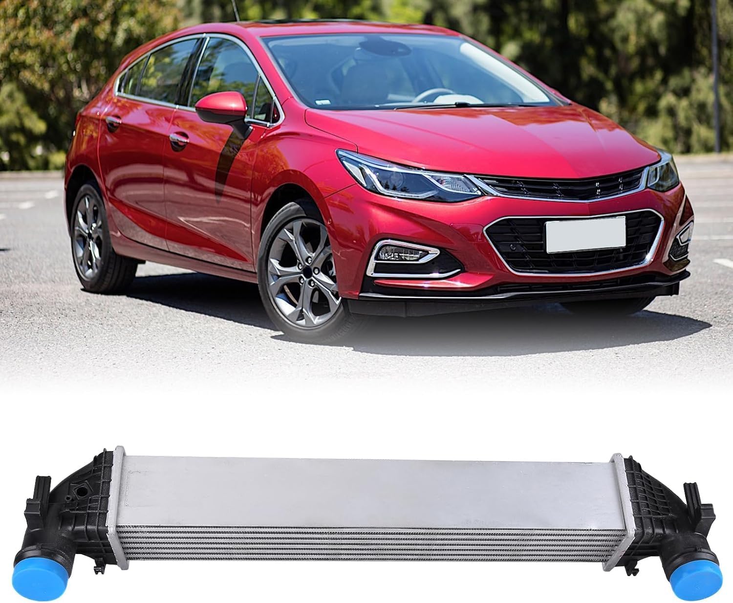 Turbocharger Intercooler Charge Air Cooler Compatible with 2016-2019 Chevy Cruze 1.4L Sedan/Hatchback 13356681 39116550 18088 96140