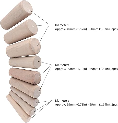 Miniatura 5 de Enchufe de madera para barco, 9 piezas de tapón de madera de seguridad, para fugas de emergencia, accesorio para barco marino, yate, vela, pesca