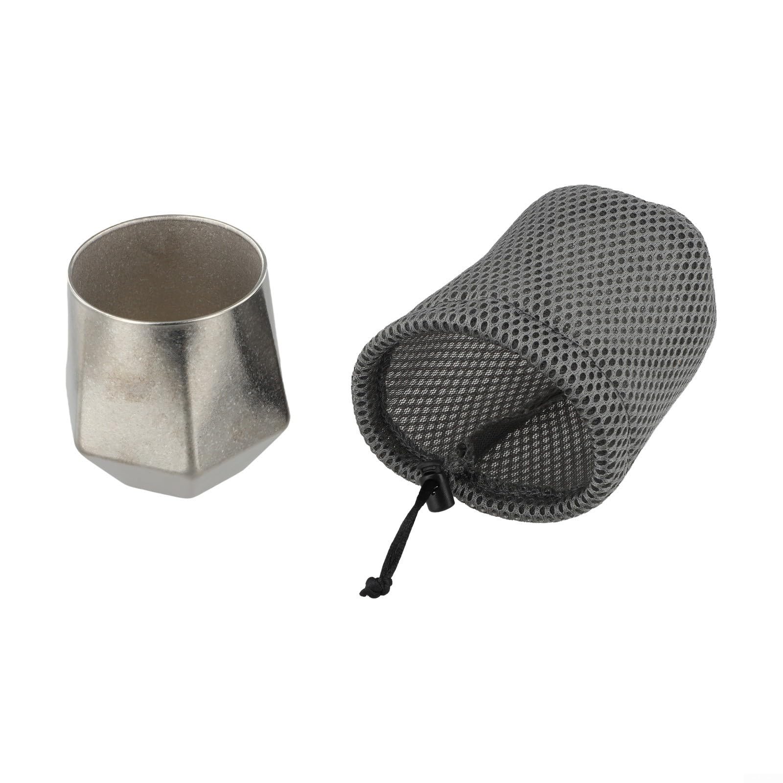 Tasse à café isotherme à double paroi en titane de 240 ml pour le camping, les voyages Pure Ti