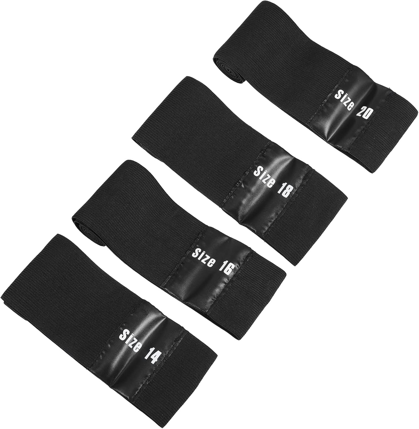 ERINGOGO 4PCS 14/16/18/20 Inch Cymbal Mute Belt Cymbal