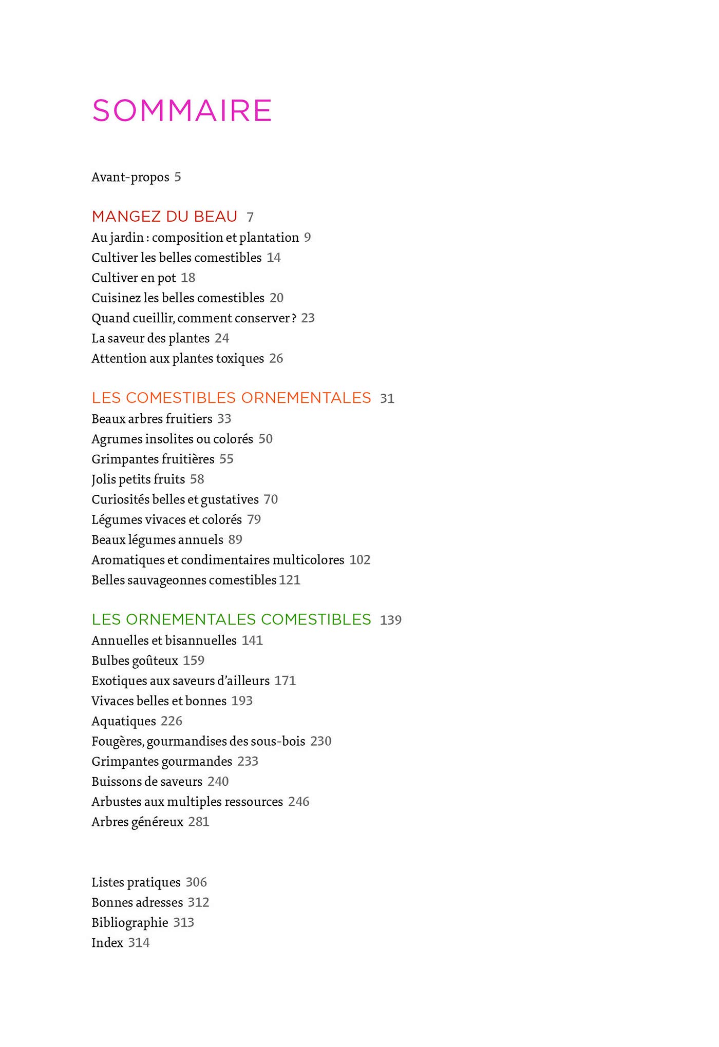 Toutes les plantes belles et comestibles