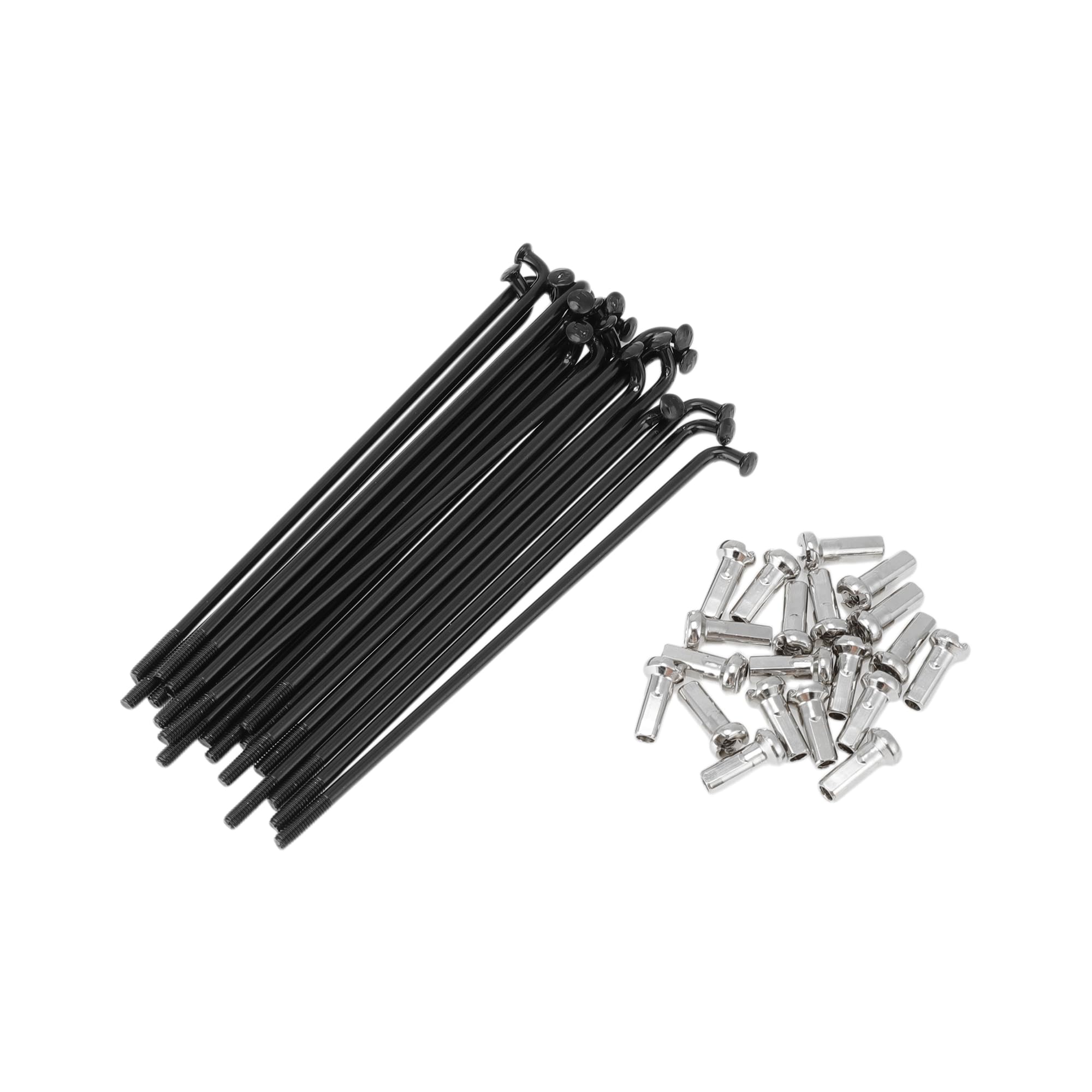 INFINAUTO 20 Set 13G Bicycle Spokes 89mm Bike Wheel Spokes 304 Stainless Steel Black