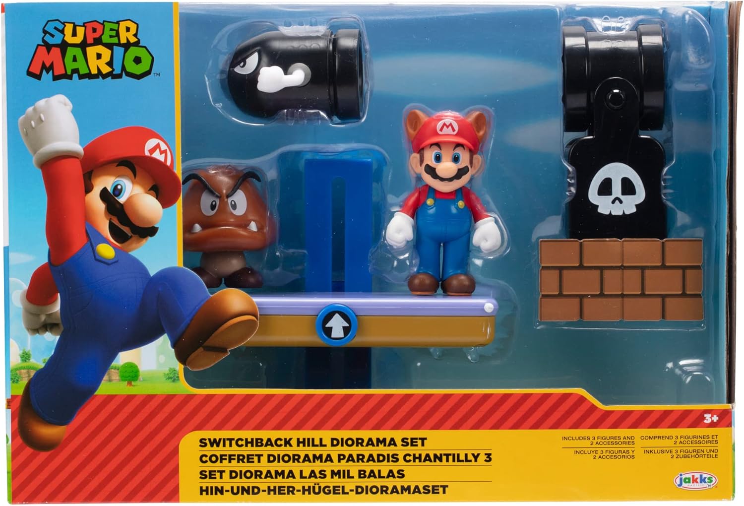 Super Mario Nintendo 2.5" Switchback Hill Diorama Set