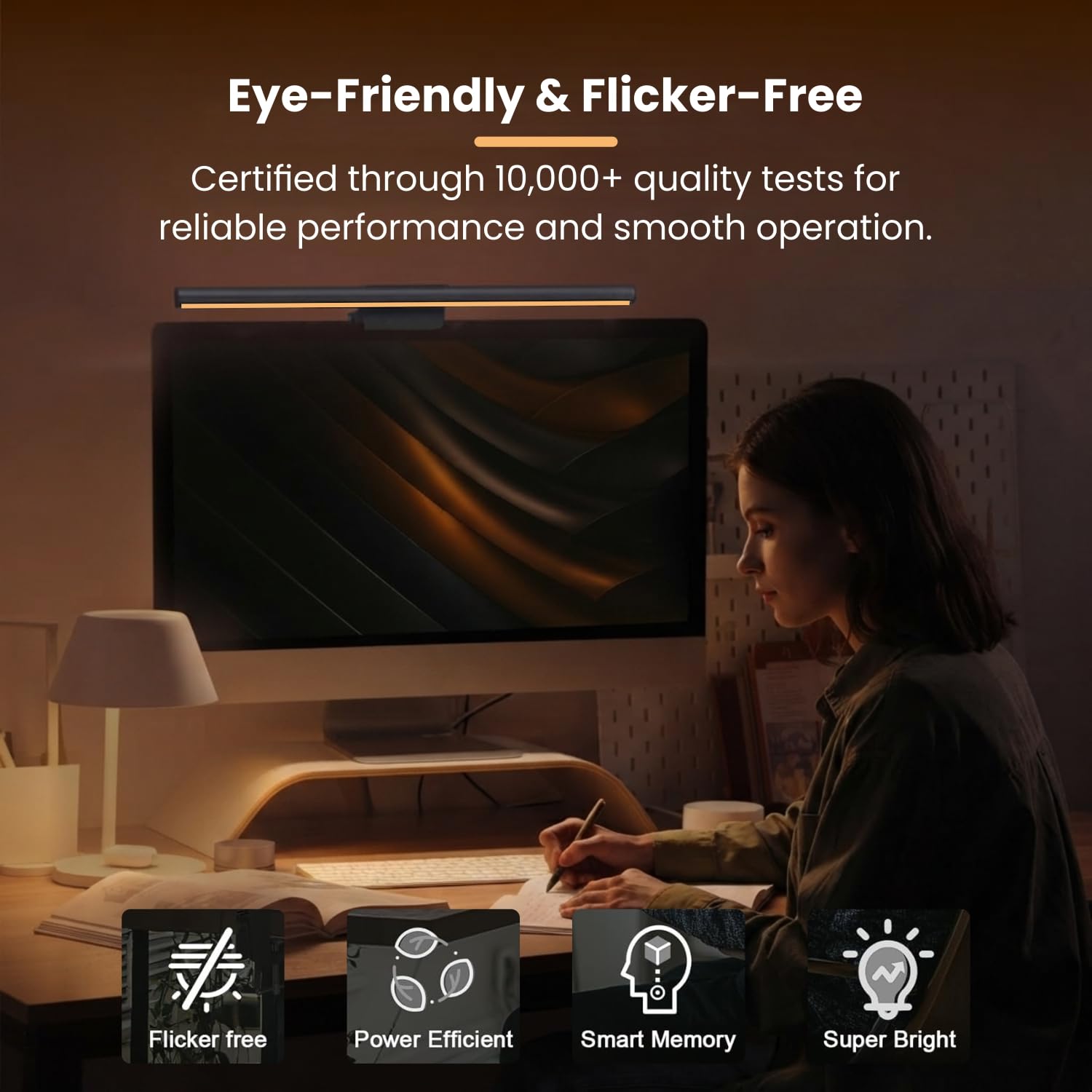 45CM LED Light Bar - Eye-Care Desk Lamp for Laptop -7