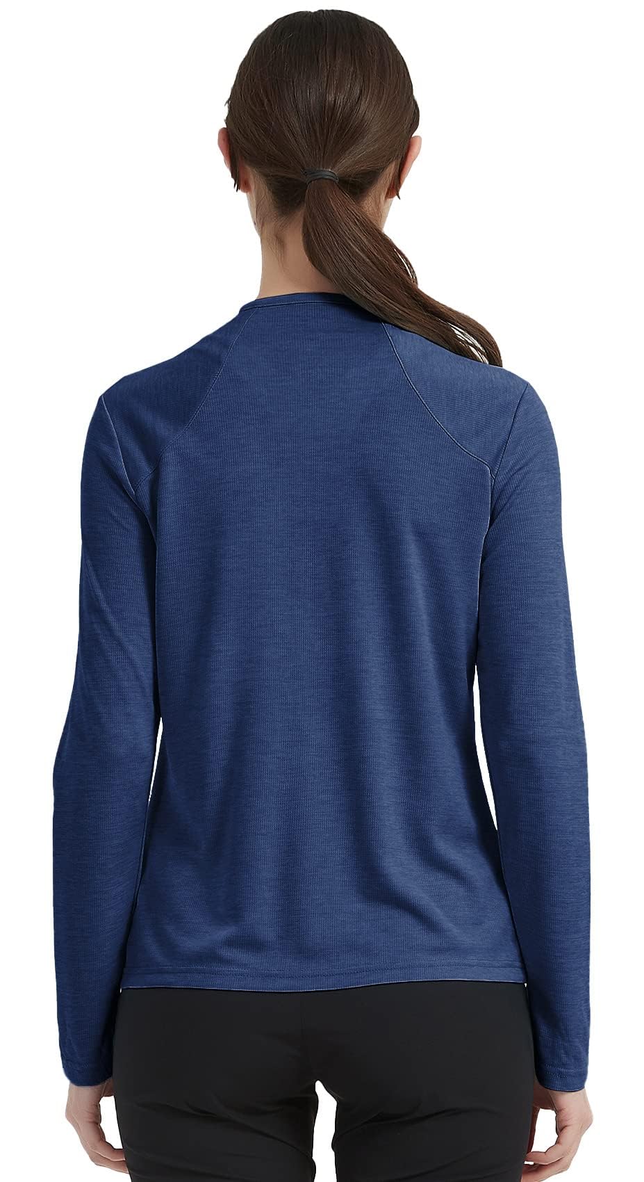 MoFiz Giacca Sportiva Donna Leggera Felpa da Corsa a Manica Lunga Zip Intera Top senza Cappuccio con Tasche