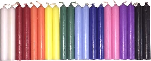 Juego de 20 velas mini ritual ChimeAltarHechizo